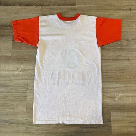 Vintage Denver Broncos 1986 AFC Champions Super Bowl Orange & White Size Large - Picture 8 of 10